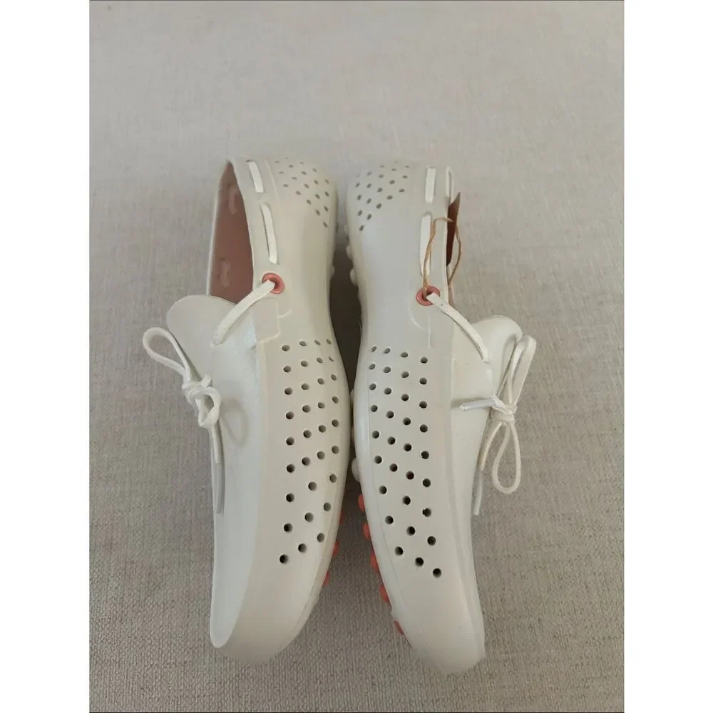PEOPLE Footwear Senna boat shoes, Picket White, size women 7, NWT